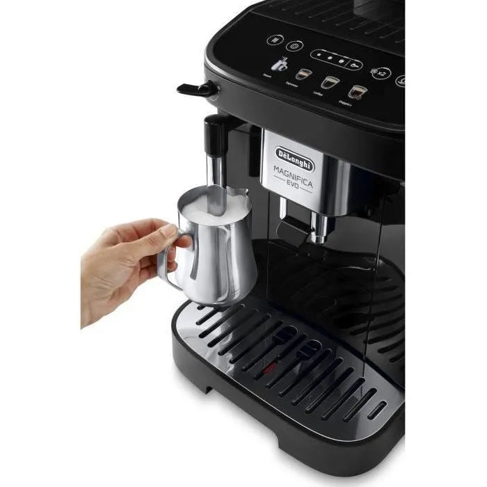 De'Longhi Magnifica Evo ECAM290.22.B – Machine expresso broyeur automatique 4 recettes, Noir + Pack 6 accessoires inclus