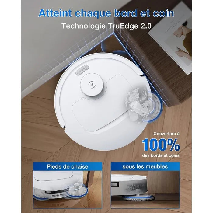 ECOVACS T30C Omni GEN2 - Aspirateur Robot Laveur avec Station - 25000Pa - Lavage à l'eau Chaude 75℃ - Serpillière OZMO Turbo 2.0