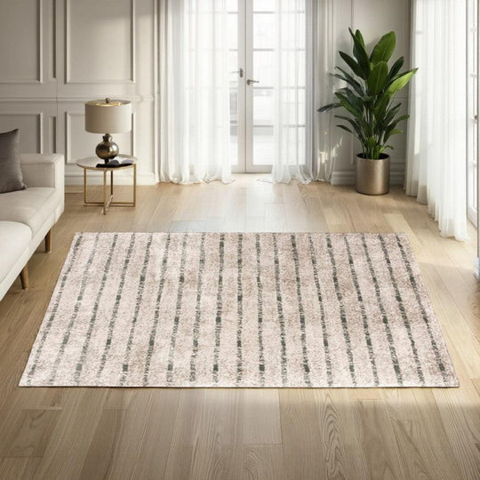 Ashley 8x10 Contemporary Area Rug, Abstract Pattern, Plush Material, Orange, Brown, and Blue