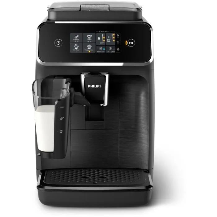 Machine à café Expresso broyeur - PHILIPS - EP2230/10 - Série 2200 - LatteGo - 4 recettes - Broyeur céramique - Noir brillant