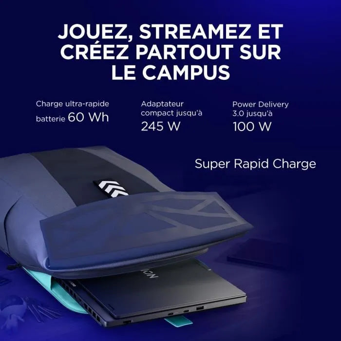 PC portable Gamer LENOVO Legion 5 15IRX10 | Sans Windows - 15,3" 165Hz - Core i7-13650HX - RTX 5070 115W - 32 Go - 512 Go + Sac