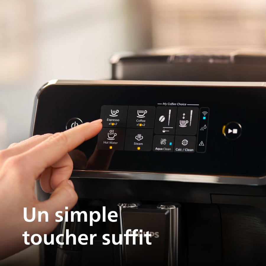 PHILIPS machine à café grain boissons Expresso broyeur avec écran tactile Broyeur 100% céramique App HomeID