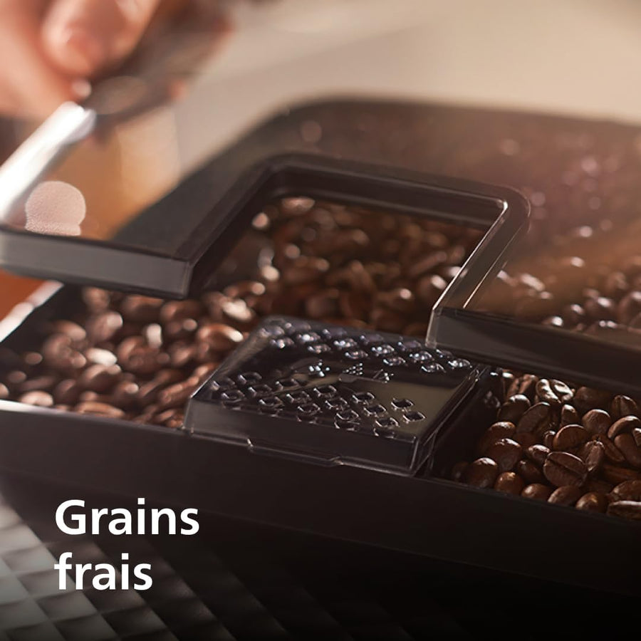 PHILIPS machine à café grain boissons Expresso broyeur avec écran tactile Broyeur 100% céramique App HomeID